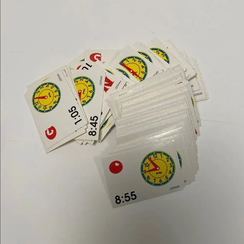 Vintage 1998 Bingo Telling Time Game Judy/Instructo Learning Clock Bingo Ages 5+